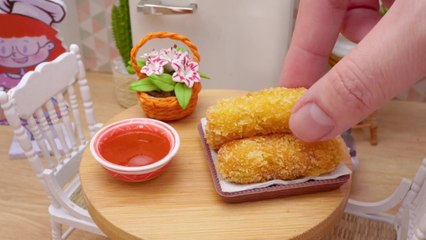 How To Make Miniature Potato Mozzarella Cheese Sticks | mini cooking