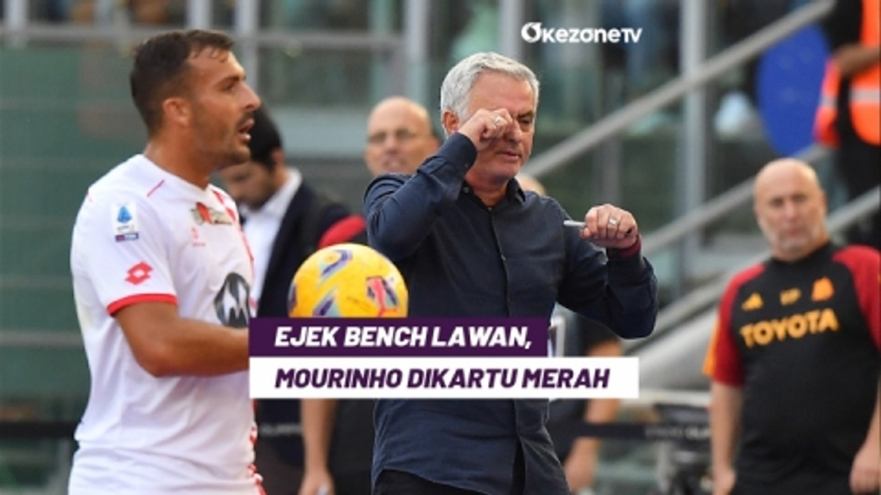 Gak Kapok-Kapok! Jose Mourinho Bikin Ulah Lagi, Dikartu Merah Gara-Gara Ejek Bench Lawan