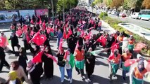 Nevşehir'de binlerce kişi Filistin için yürüdü