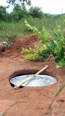 Creative diy Quail bird trap Using Hole birdtrapshorts_1080p