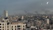 الدخان الأسود في سماء غزة مع استمرار القصف الإسرائيلي