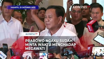 Prabowo Ngaku Minta Waktu Bertemu Megawati Usai Deklarasi Gibran jadi Cawapres