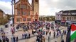 Hundreds pack Guildhall Square for rally in solidarity with Palestine