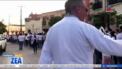Iglesia Católica organiza marcha por la paz en Lagos de Moreno, Jalisco