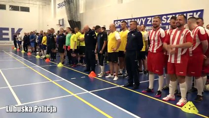 Lubuskie: Policjanci w charytatywnym turnieju piłki nożnej
