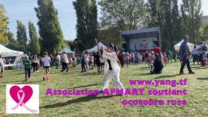 Demonstration de Taichi de l'éventail octobre rose 2023
