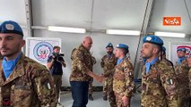 Crosetto incontra peacekeepers italiani in Libano