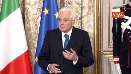 Mattarella: Il mondo ? cambiato in peggio
