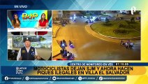 VES: motociclistas se conglomeran en la pista para realizar piques ilegales