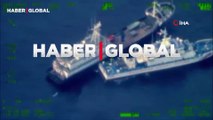 Çin gemisinden Filipinler'e ait gemiye müdahale anları