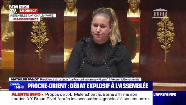 Mathilde Panot: Pourquoi la France est-elle incapable de dénoncer avec la même force les crimes de guerre commis par le Hamas et ceux commis par le gouvernement de Netanyahu?