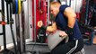 Michael Gundill isolates biceps with cable preacher curls with the Isolator