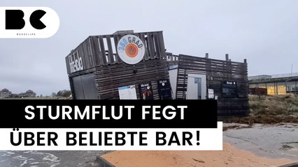 Sturmflut beschädigt beliebte Bar auf Fehmarn