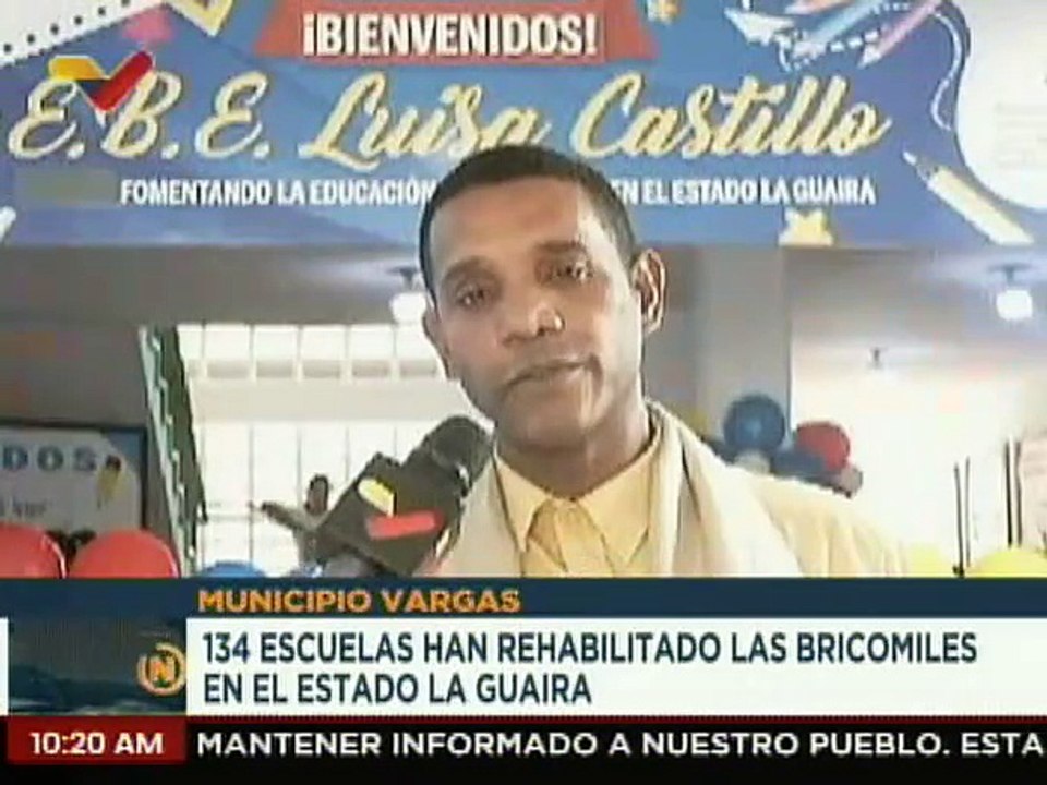 La Guaira | Bricomiles entregan totalmente recuperada la E.B.E. Luisa Castillo en Punta de Mulatos