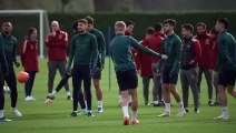 Arsenal train ahead of huge UCL clash with Sevilla