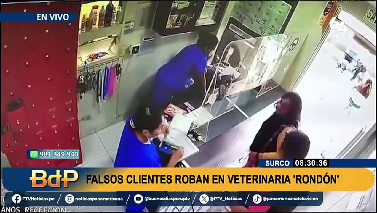 Veterinarias en Surco, La Molina y San Borja habrían sido víctimas del mismo hampón