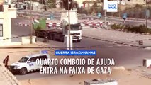 Quarto comboio de ajuda humanitária entra em Gaza sob vigilância de Israel