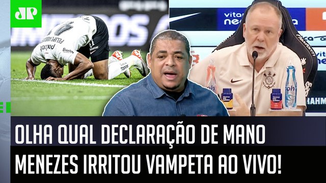 POR%@! PELO AMOR DE DEUS! ISSO que o Mano Menezes FALOU... COLETIVA IRRITA Vampeta no Corinthians!