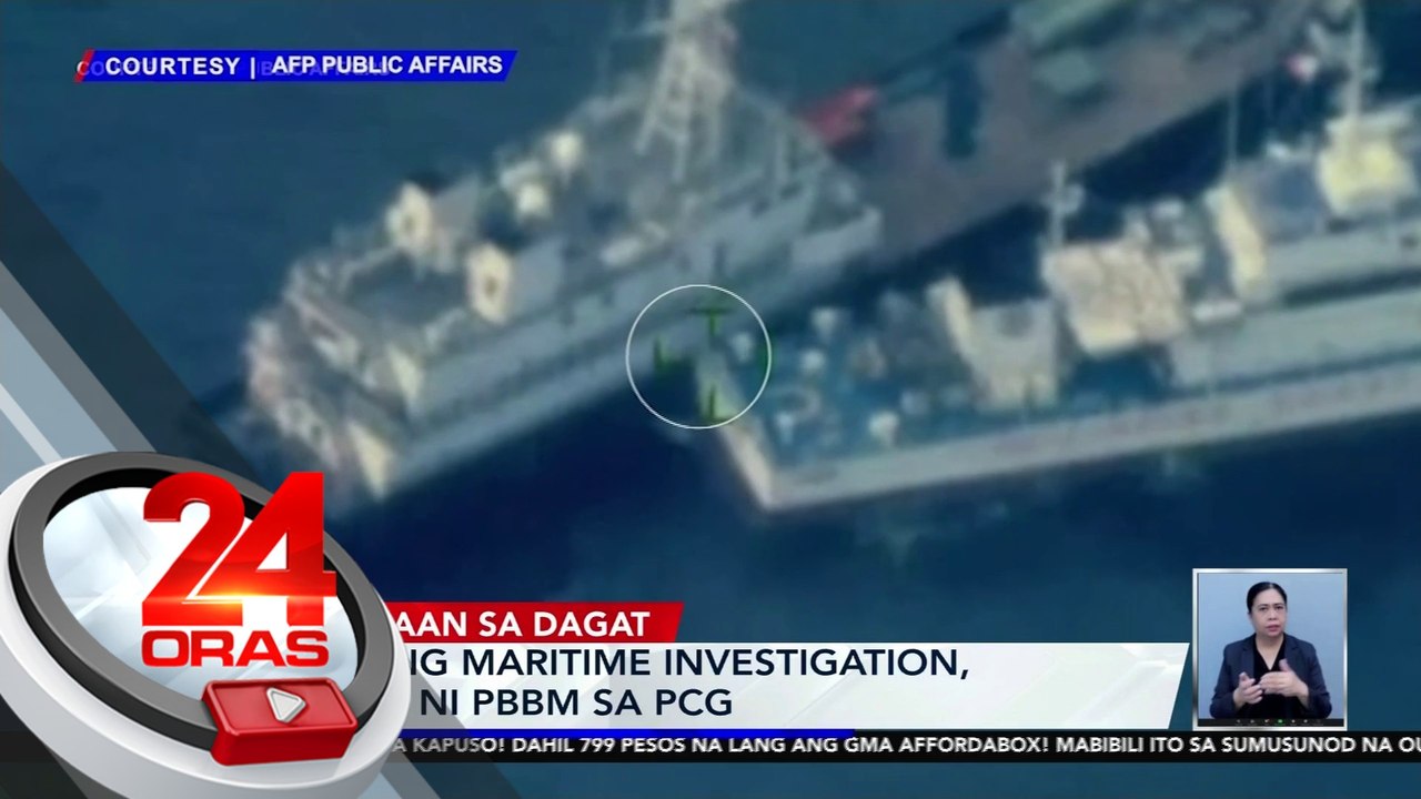 Agarang maritime investigation, iniutos ni PBBM sa PCG | 24 Oras