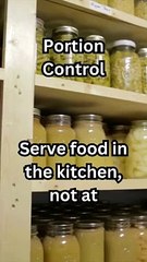 Control portions and avoid seconds. #PortionControl #Kitchen