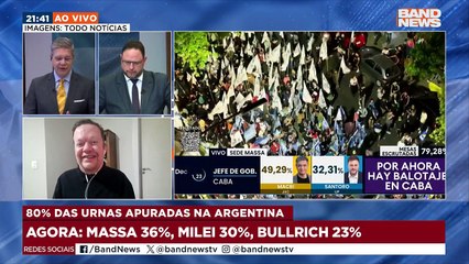 Massa e Milei vão disputar 2º turno na Argentina | BandNews TV