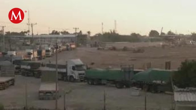 Detienen camiones de ayuda humanitaria en la Franja de Gaza; no pueden acceder