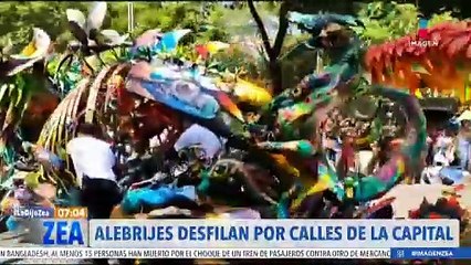 Alebrijes desfilan por calles de la CDMX