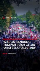 Warga Bandung tumpah ruah turun ke jalan gelar Aksi Dukung Palestina