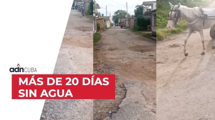 Más de 20 días sin agua