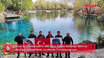 Cumhuriyet'in 100.yılında su altında Türk bayrağı açtılar