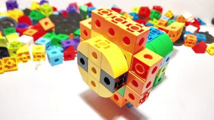 ASMR - DIY Animal Creation with Mathlink cubes / snap cubes : Lion | Genius Kids - STEM Learning