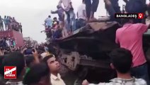 Bangladeş'te yük treni ile yolcu treni çarpıştı