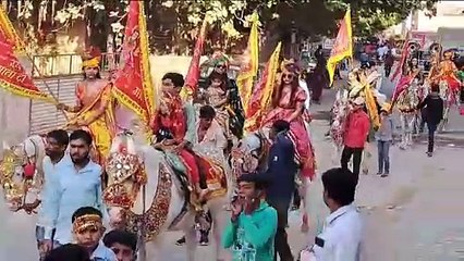 मंदिरों में सिद्धिदात्री स्वरूप दर्शन, निकली विजर्सन शोभायात्रा