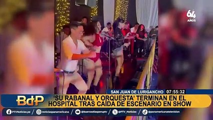 Quinceañero casi termina en tragedia: Suu Rabanal y su orquesta resultaron heridos tras colapso de escenario