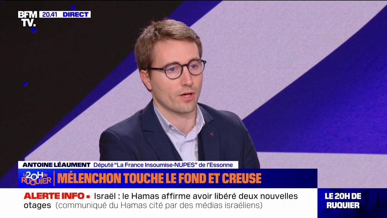 Antoine Léaument (LFI): "Si j'avais le moindre doute sur le fait que Jean-Luc Mélenchon aurait quelque accointance que ce soit avec l'antisémitisme, jamais je ne militerais pour la France insoumise"