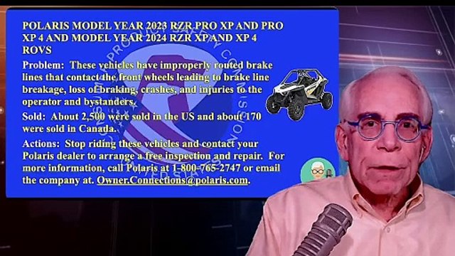 Polaris Off-Road Vehicles Lose Their Brakes
