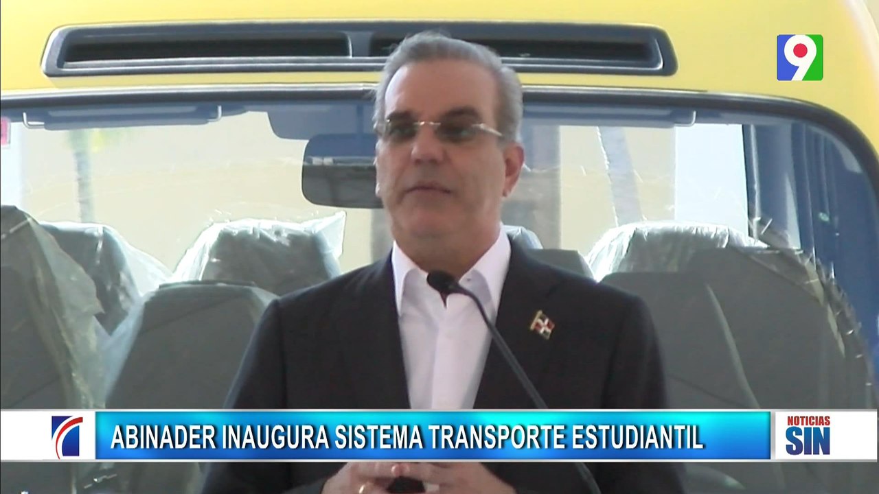 Abinader dejó inaugurado programa transporte escolar GSD | Primera Emisión SIN