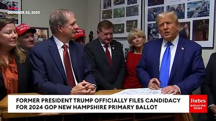 Trump Reveals The Message He Wrote To The Voters Of New Hampshire
