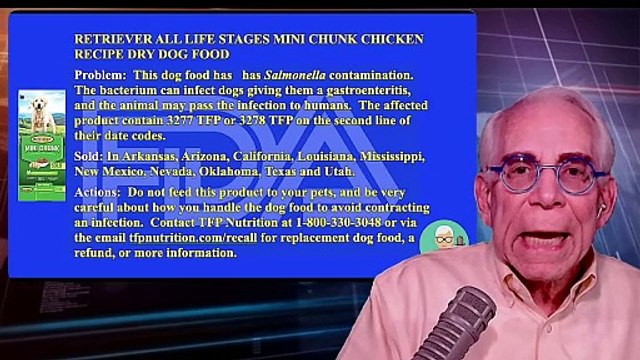 Retriever Dog Food Has Bacterial Contamination