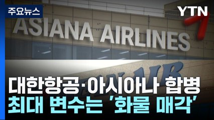 대한·아시아나항공 합병, 다음 주 분수령...화물 사업 매각 변수 / YTN
