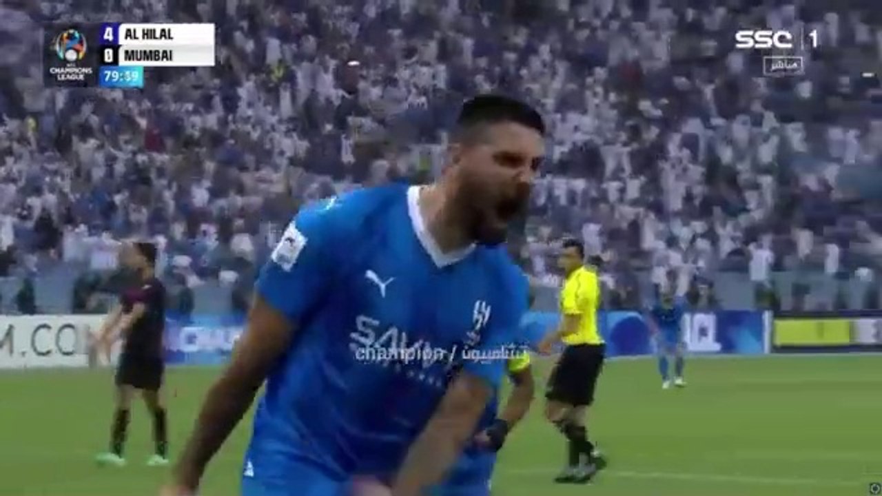 ملخص مباراة الهلال ومومباي 6-0 سوبر هاتريك ومقصية ميتروفيتش