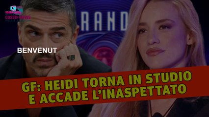 Grande Fratello: Heidi Torna In Studio e Accade l’Inaspettato!