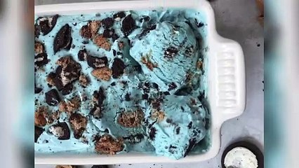 Cookie Ice Cream Homemade #icecream #icecreamchallenge Must Try!