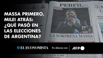 Massa primero, Milei atrás: ¿qué pasó en las elecciones de Argentina?