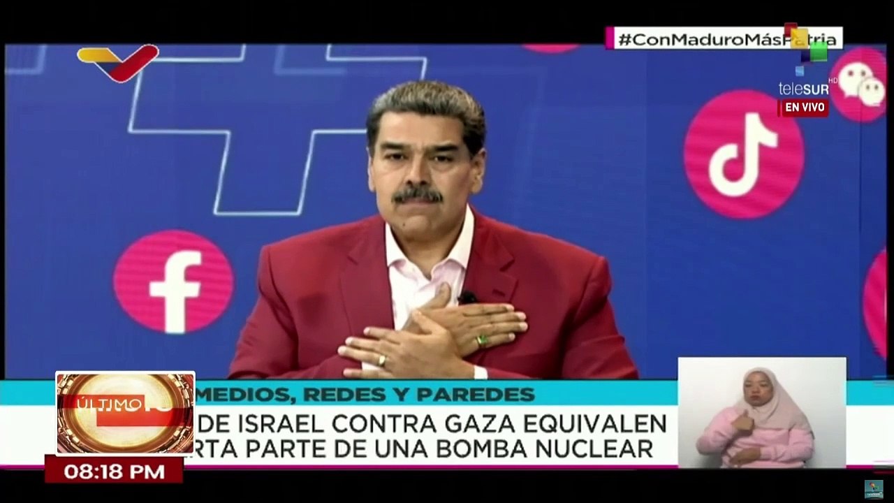Nicolás Maduro: Desde Venezuela exigimos que se detenga el genocidio contra el pueblo palestino