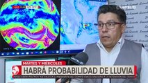 Probabilidad de lluvias entre martes y miércoles para el departamento de Santa Cruz