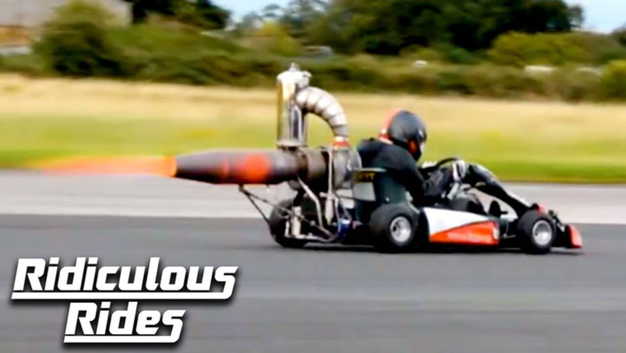 I Built A 100mph Jet-Powered Go-Kart In My Shed | Ridiculous Rides