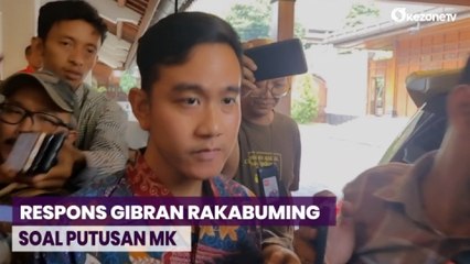 MK Tolak Gugatan Usia Maksimal Capres 70 Tahun, Ini Respons Gibran