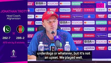 Afghanistan win over Pakistan not an upset to coach Trott