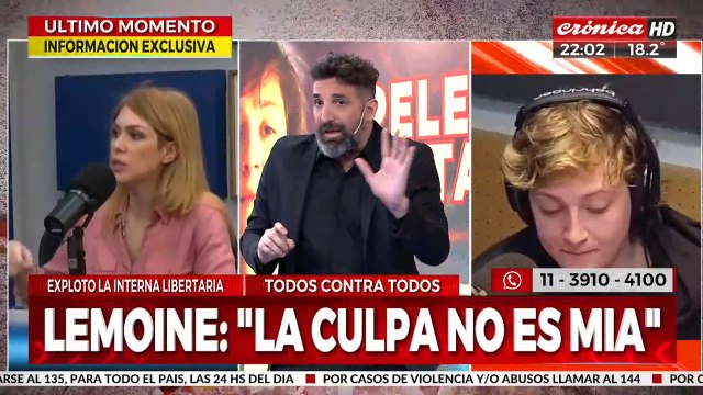 Caliente cruce entre entre los libertarios Lilia Lemoine e Iñaki Gutiérrez